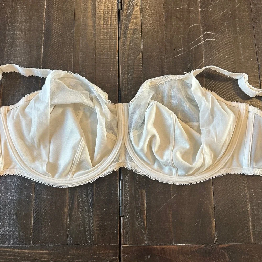Fantasie Kara Bra Size 36J US FL2092 Underwired‎ Full Cup Solid Ivory EUC